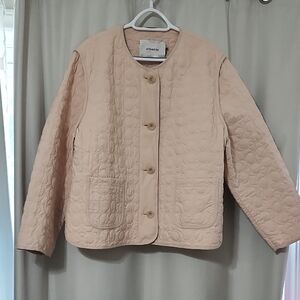 Coach Women's Blush Quilted Jacket